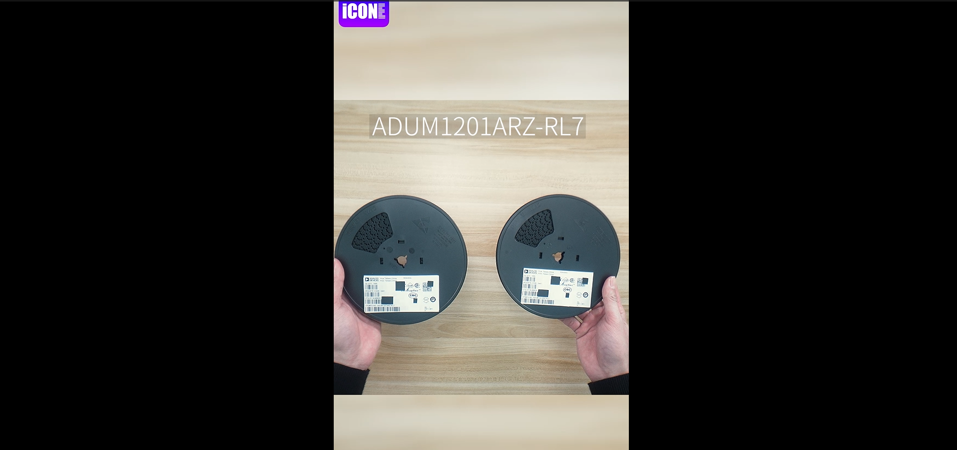 Unboxing of the electronic components ADUM1201ARZ-RL7|ICONECHIP